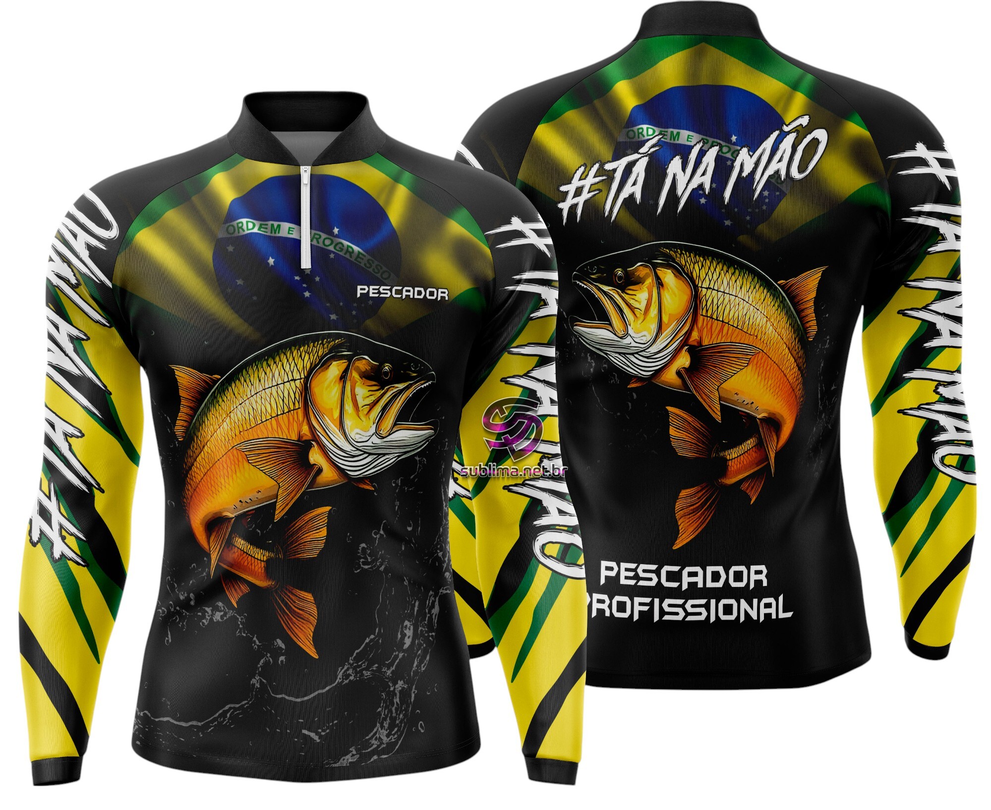 Arte Vetor Camisa Pesca-Mod-0158