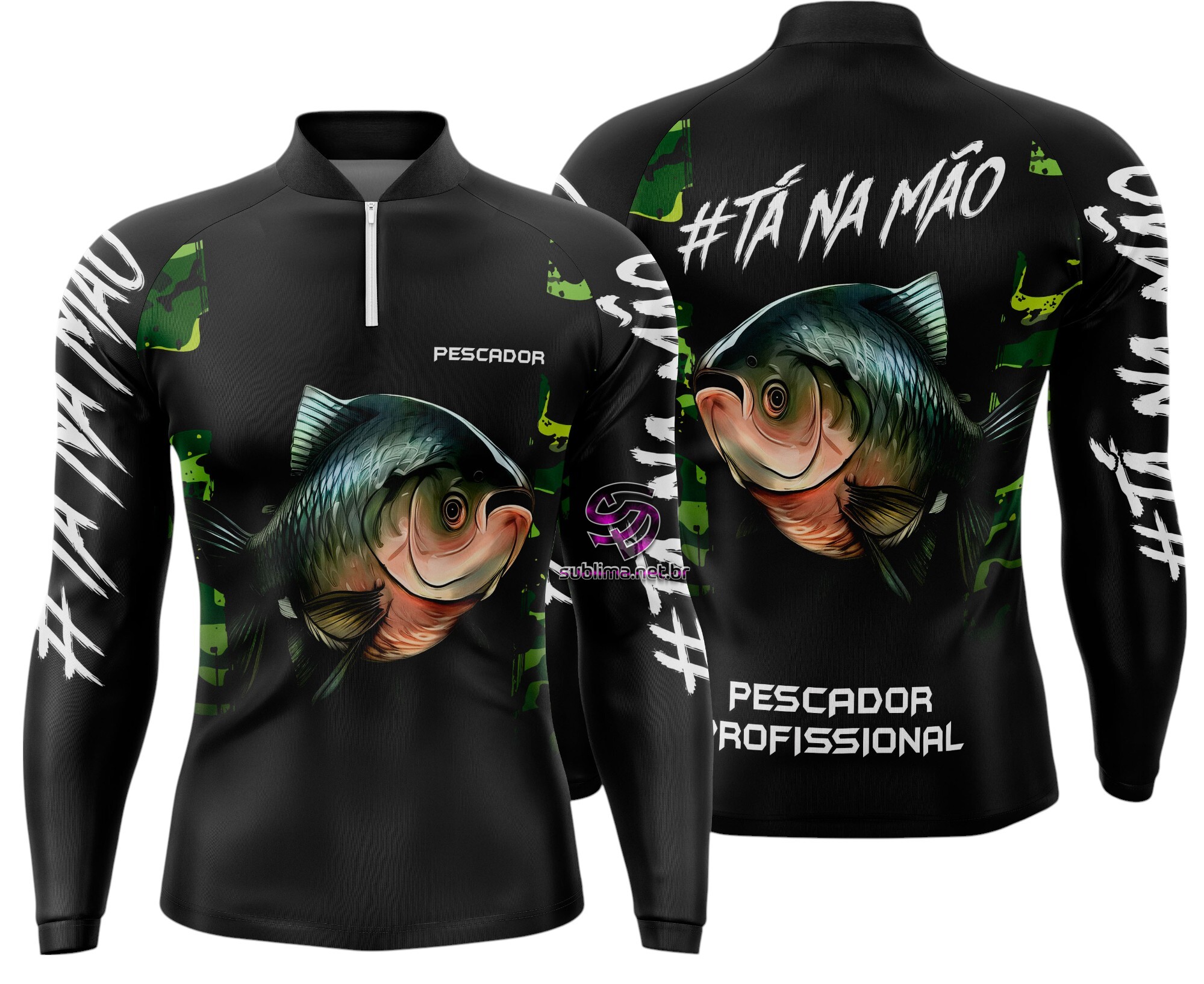 Arte Vetor Camisa Pesca-Mod-0160