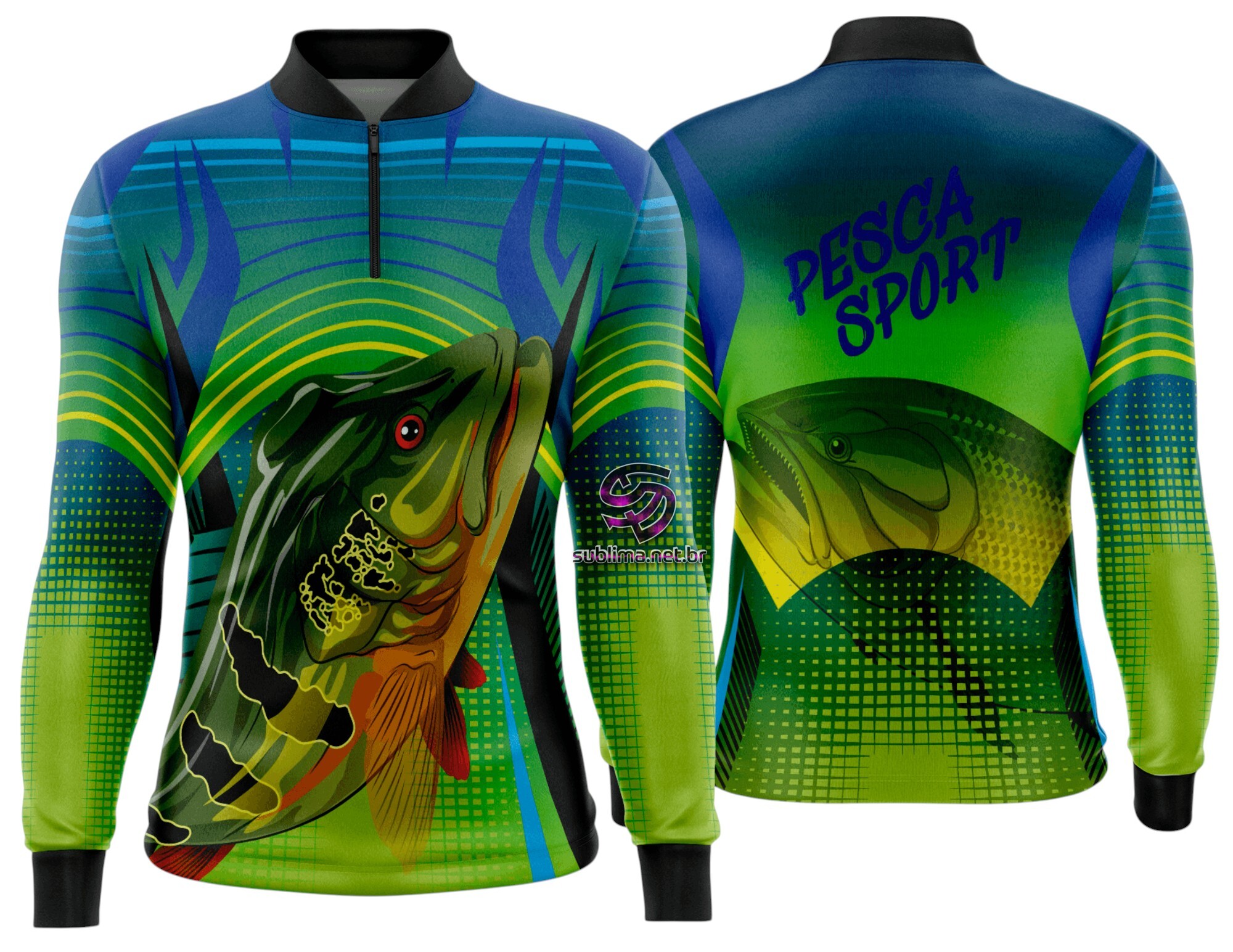 Arte Vetor Camisa Pesca-Mod-0165