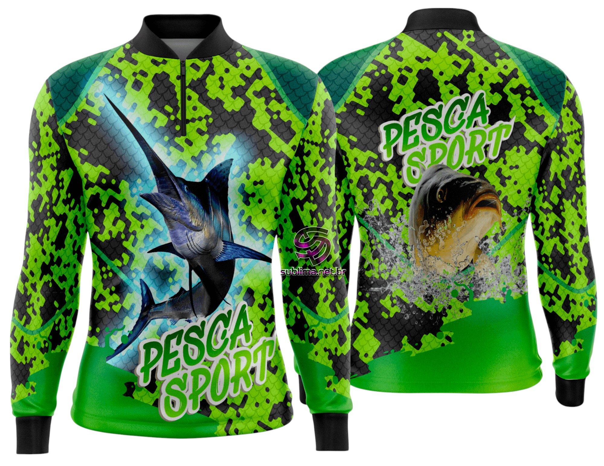 Arte Vetor Camisa Pesca-Mod-0167