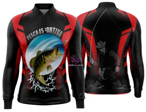 Arte Vetor Camisa Pesca-Mod-0175