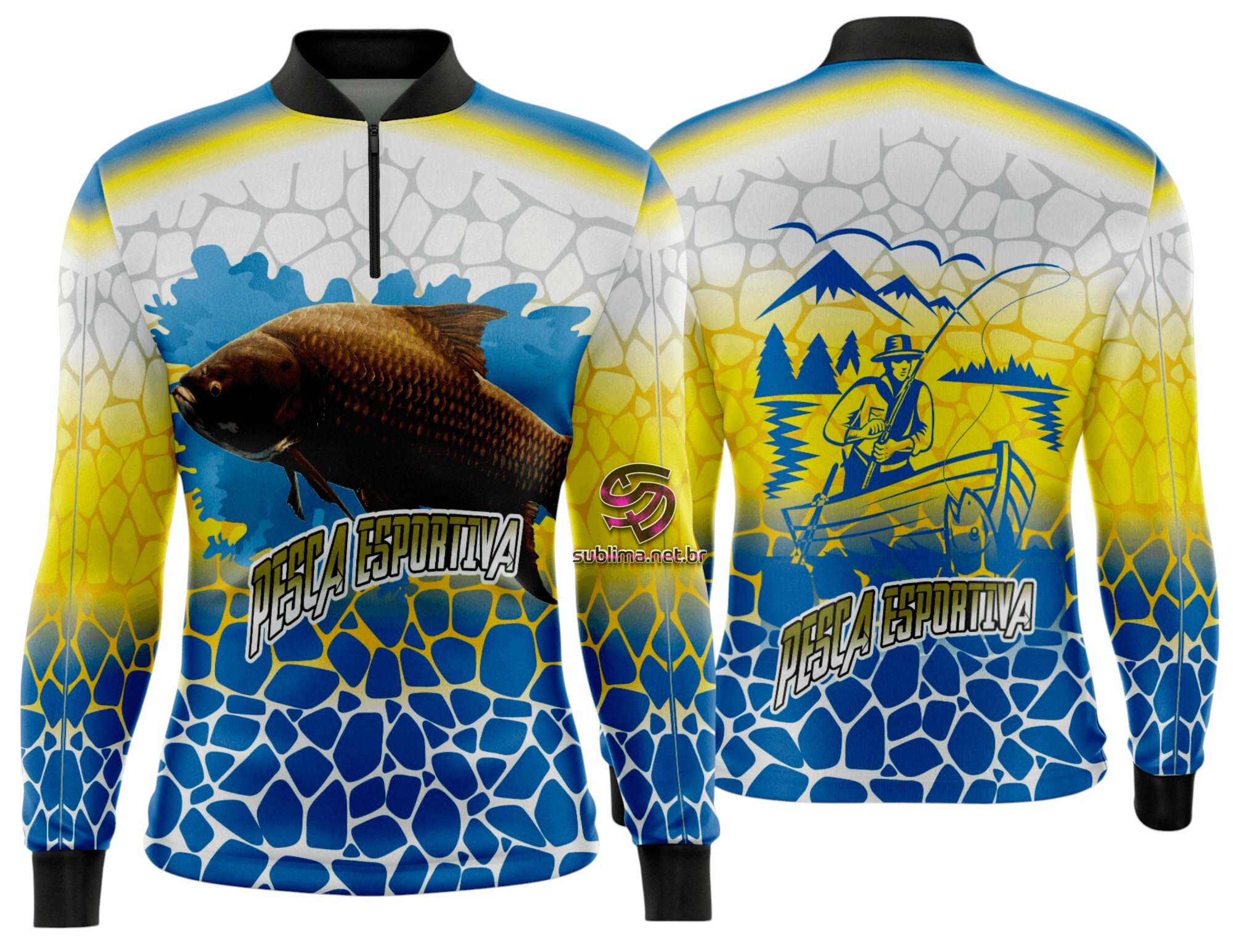 Arte Vetor Camisa Pesca-Mod-0181