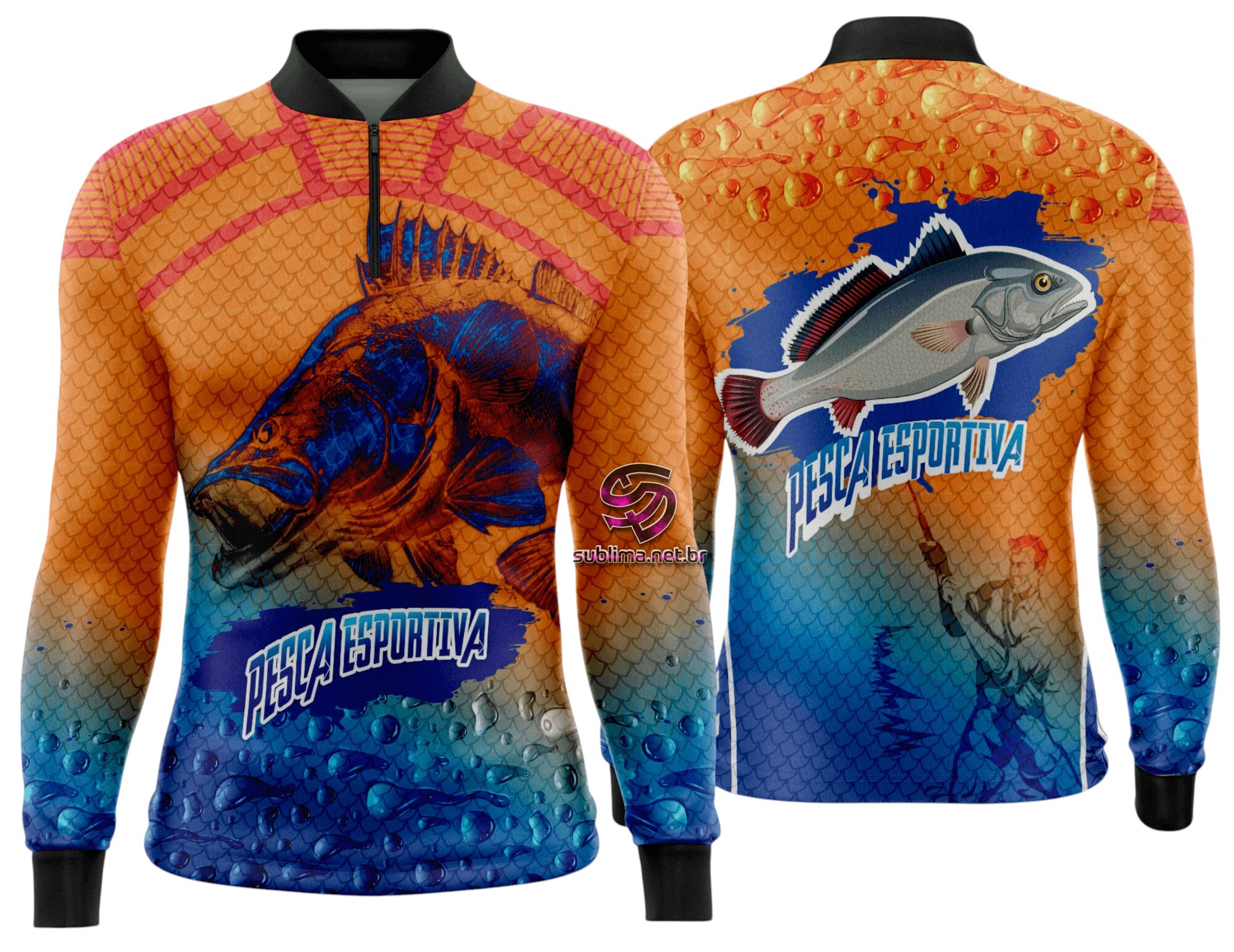 Arte Vetor Camisa Pesca-Mod-0182