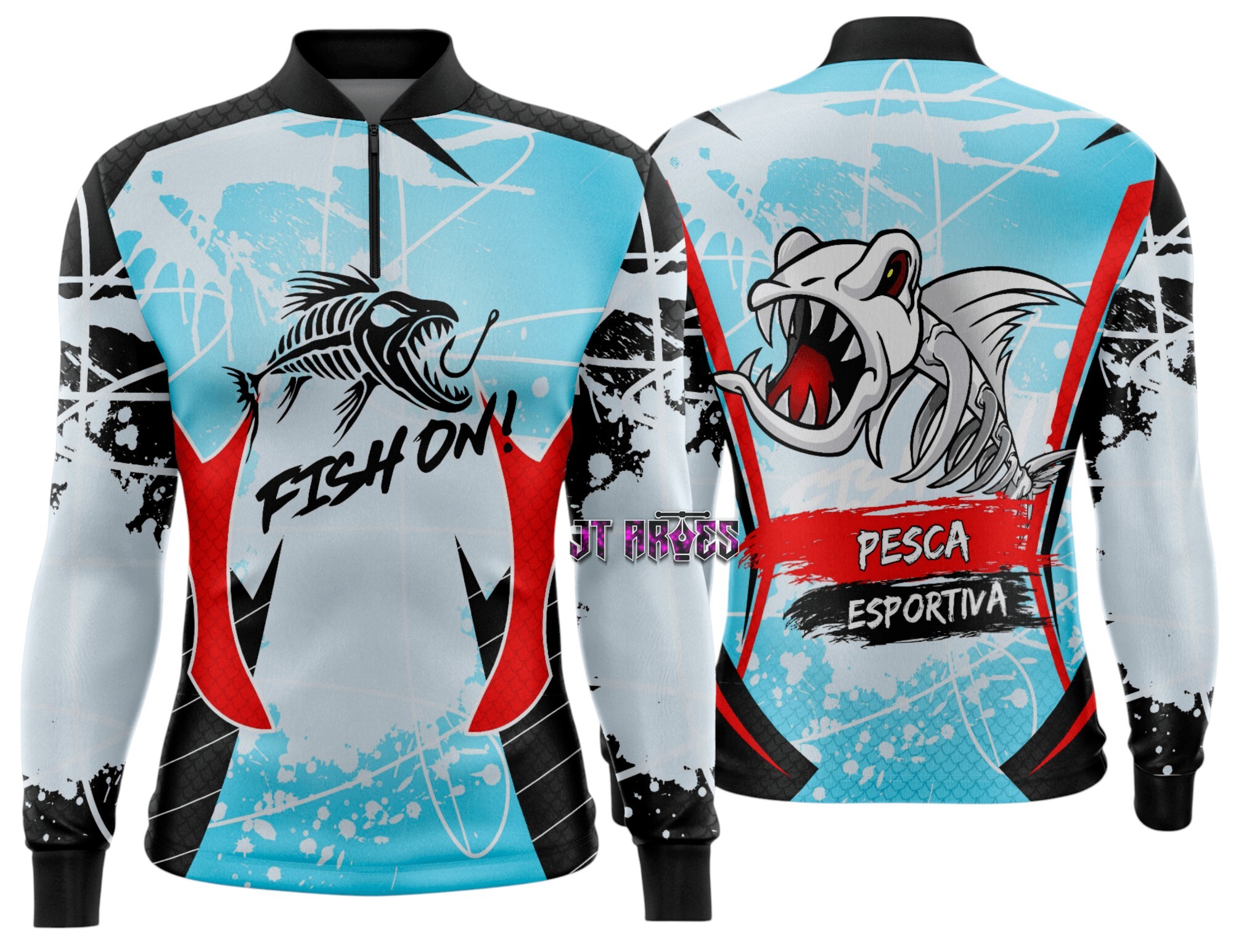 Arte Vetor Camisa Pesca-Mod-0184