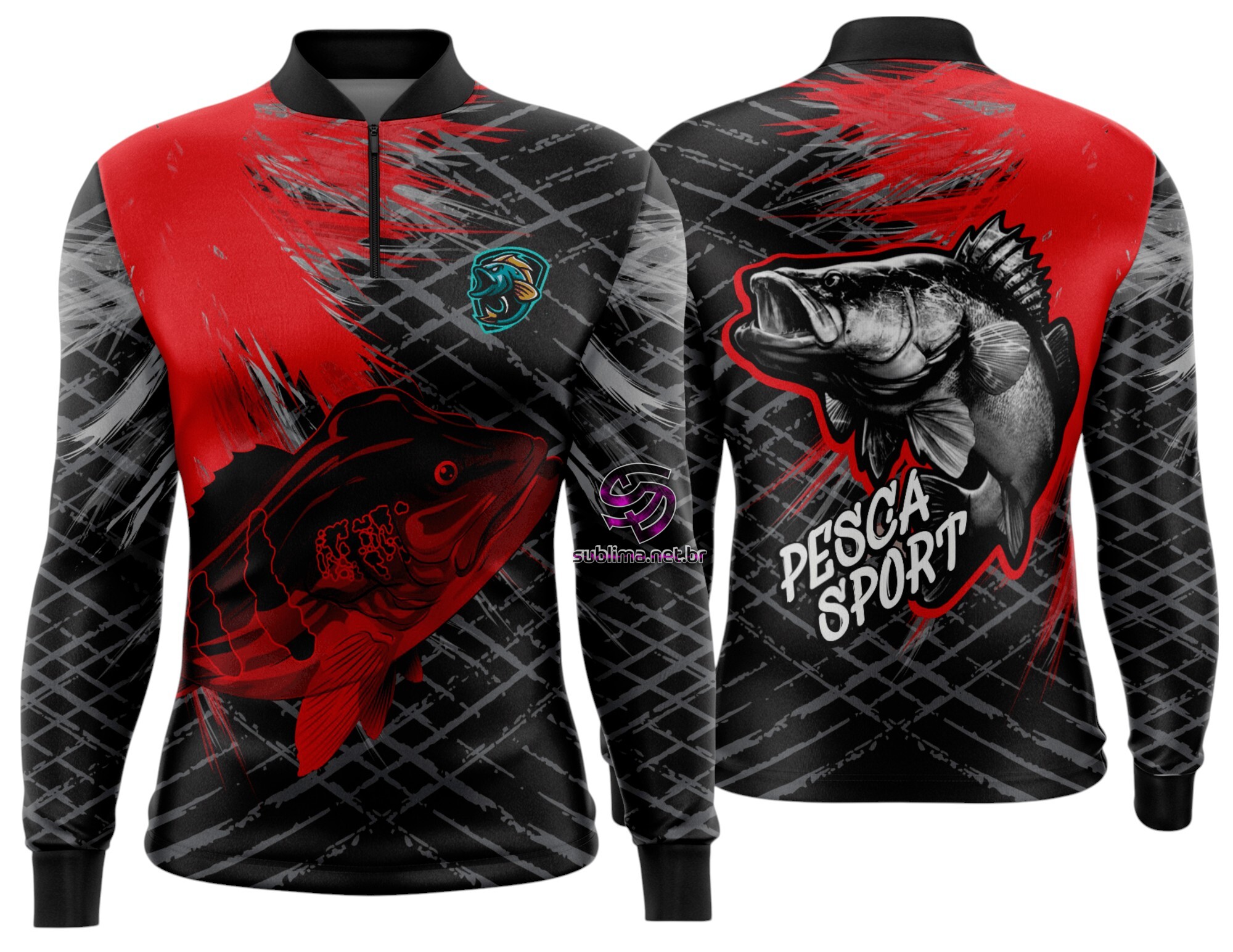 Arte Vetor Camisa Pesca-Mod-0193