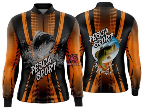 Arte estampa camisa Pesca-Mod-0195