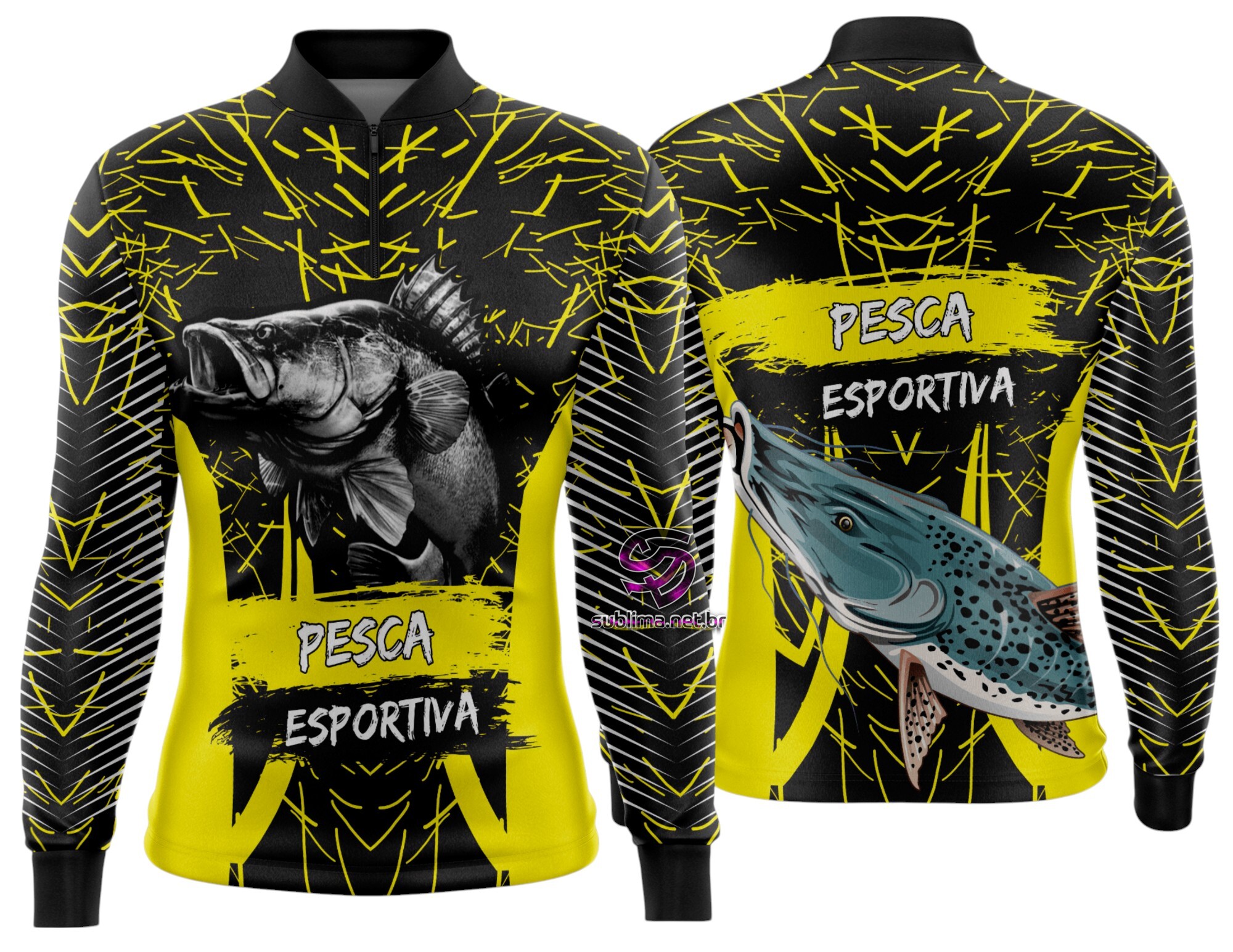 Arte Vetor Camisa Pesca-Mod-0202