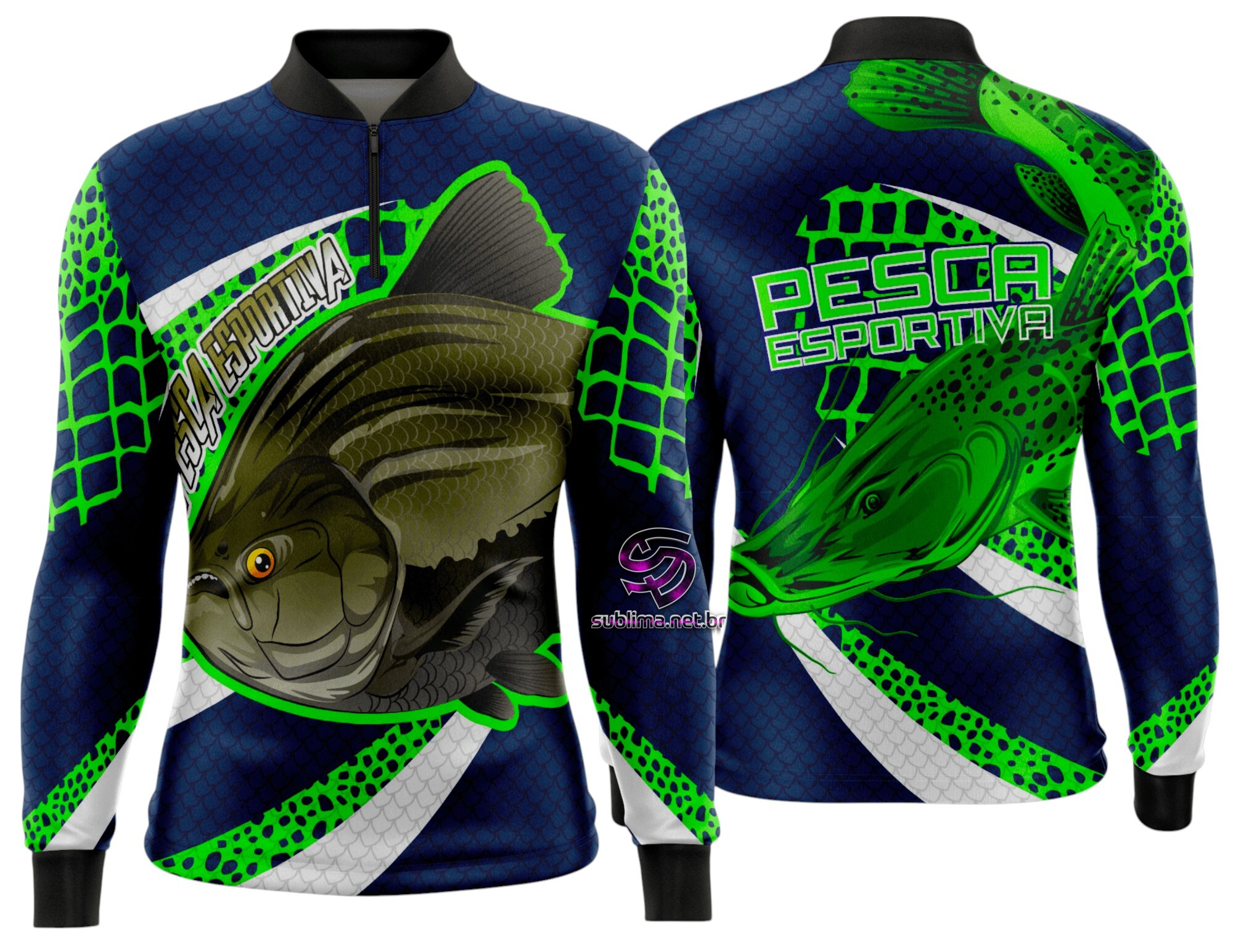 Arte Vetor Camisa Pesca-Mod-0203