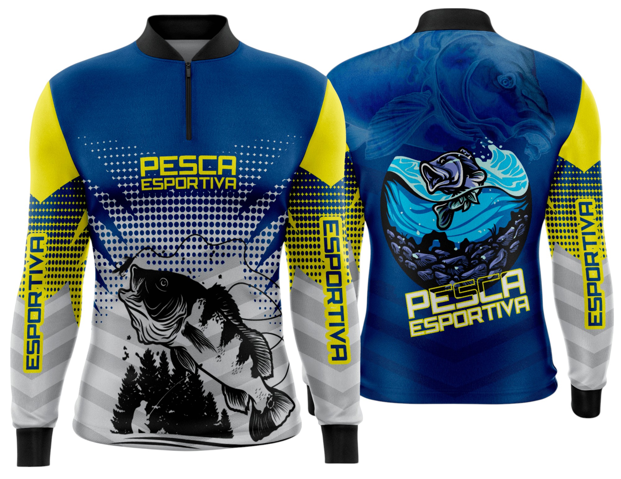 Arte estampa camisa Pesca-Mod-0222