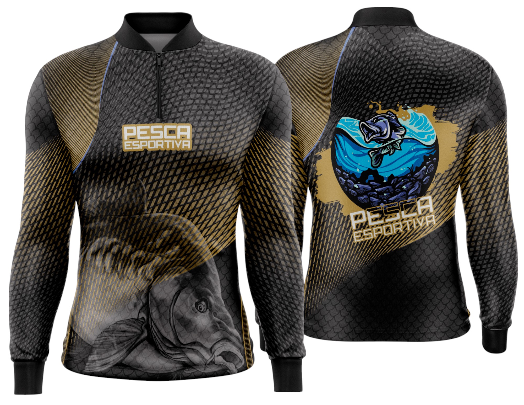 Arte estampa camisa Pesca-Mod-0227