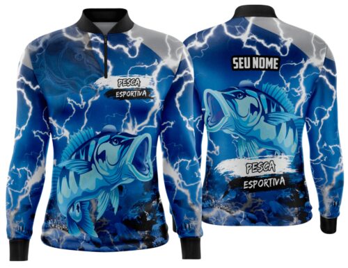 Arte estampa camisa Pesca-Mod-0231