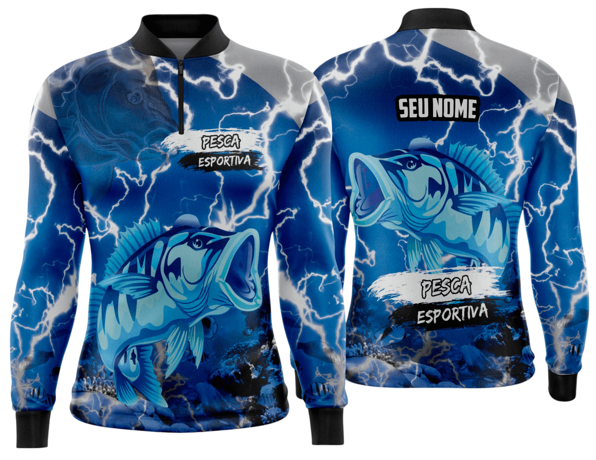 Arte estampa camisa Pesca-Mod-0231