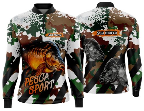 Arte estampa camisa Pesca-Mod-0232