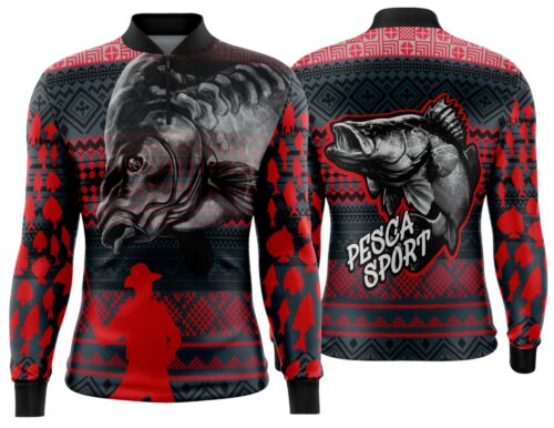 Arte estampa camisa Pesca-Mod-0234