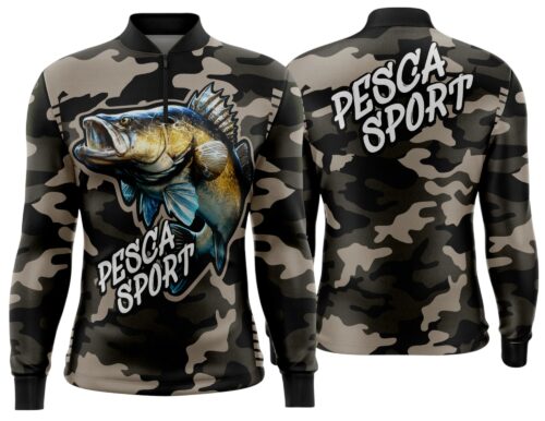 Arte estampa camisa Pesca-Mod-0240