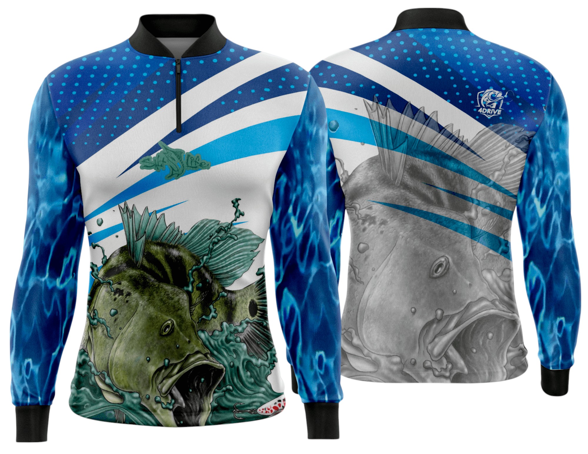 Arte estampa camisa Pesca-Mod-0243