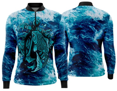 Arte estampa camisa Pesca-Mod-0244