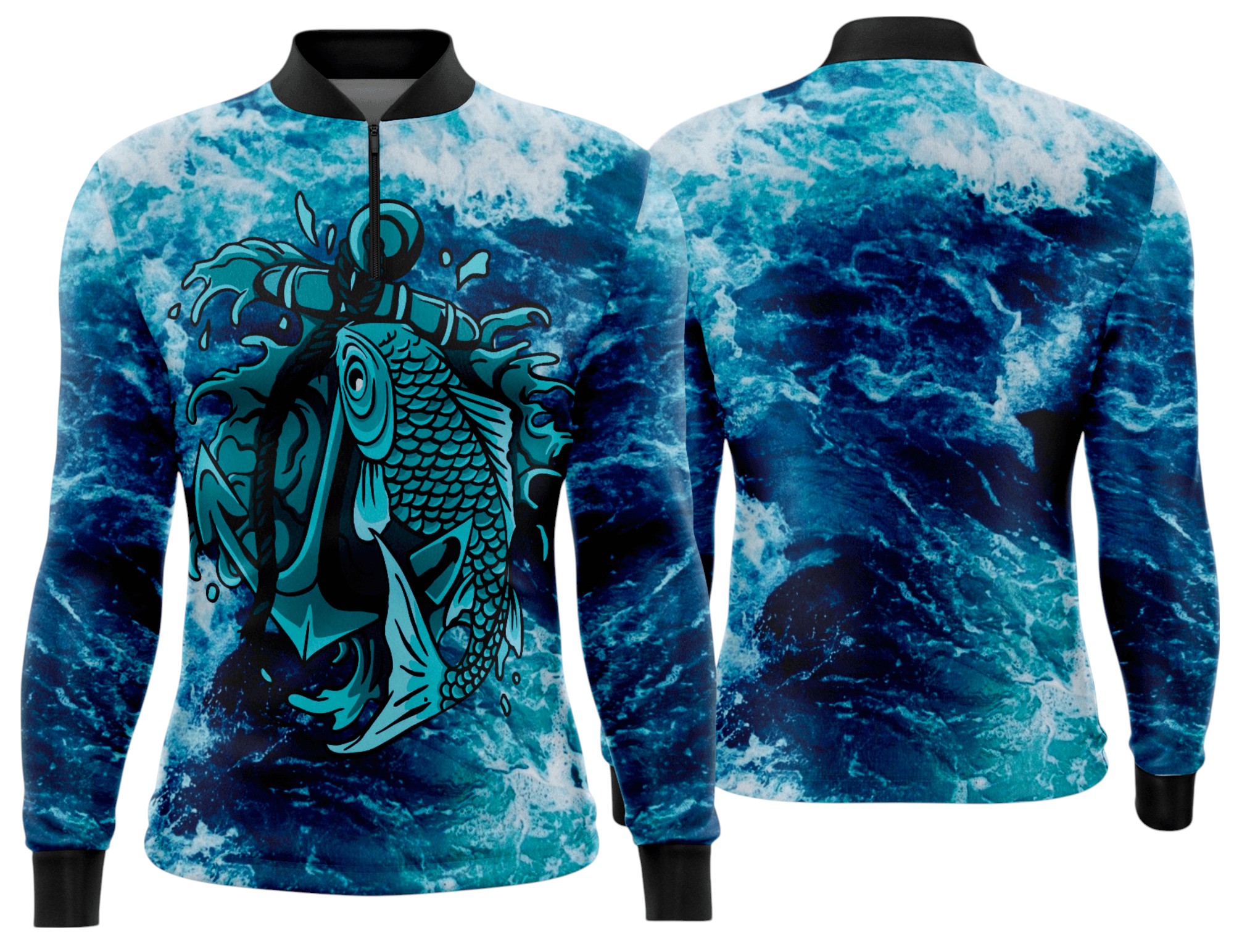 Arte estampa camisa Pesca-Mod-0244