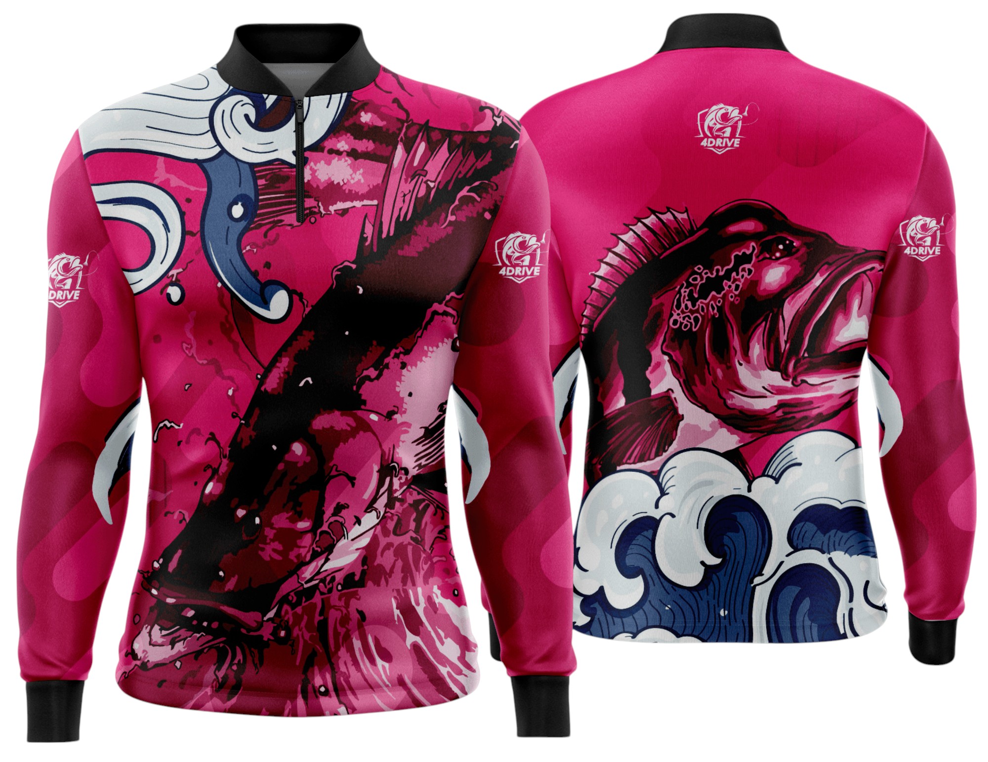 Arte estampa camisa Pesca-Mod-0246