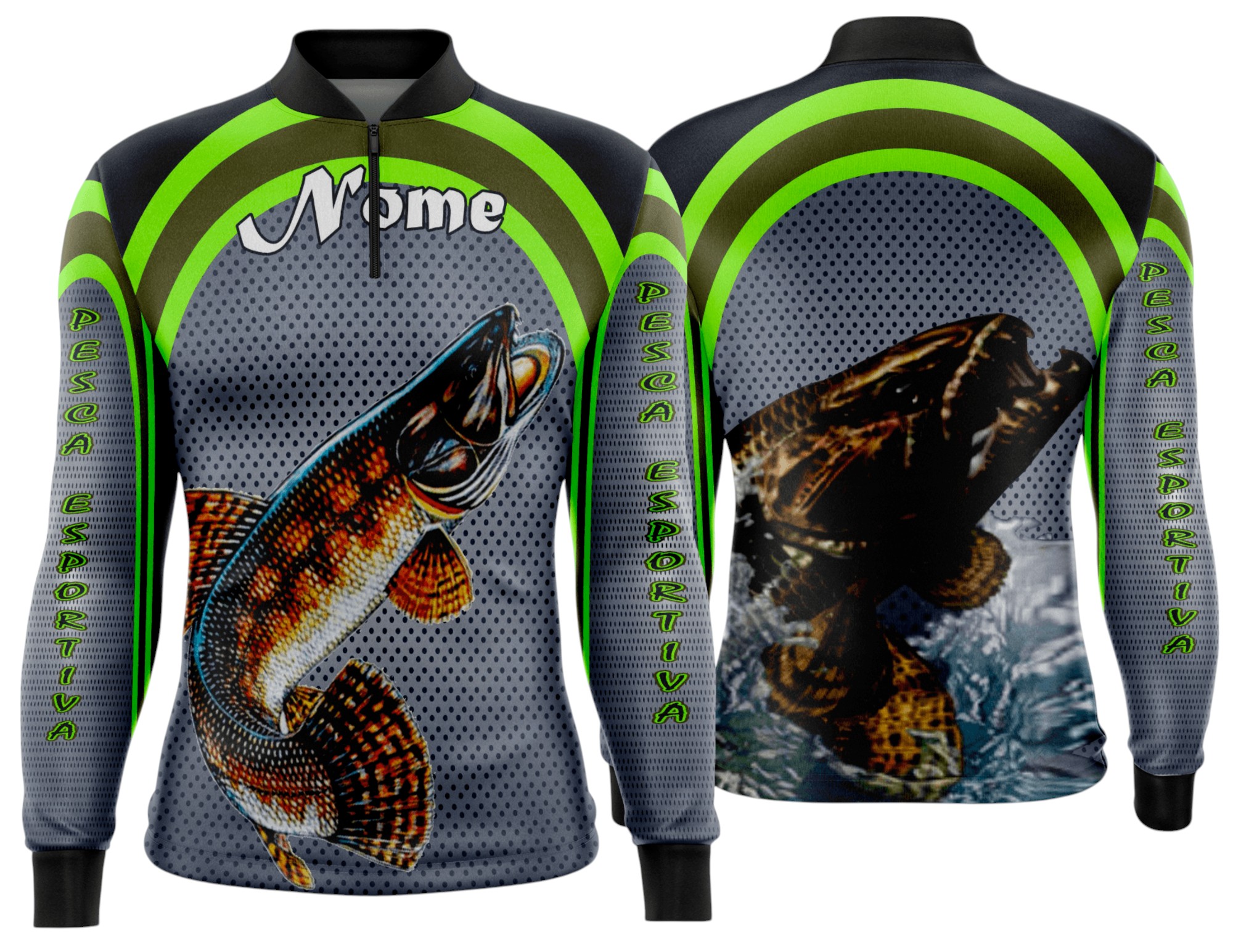 Arte estampa camisa Pesca-Mod-0250