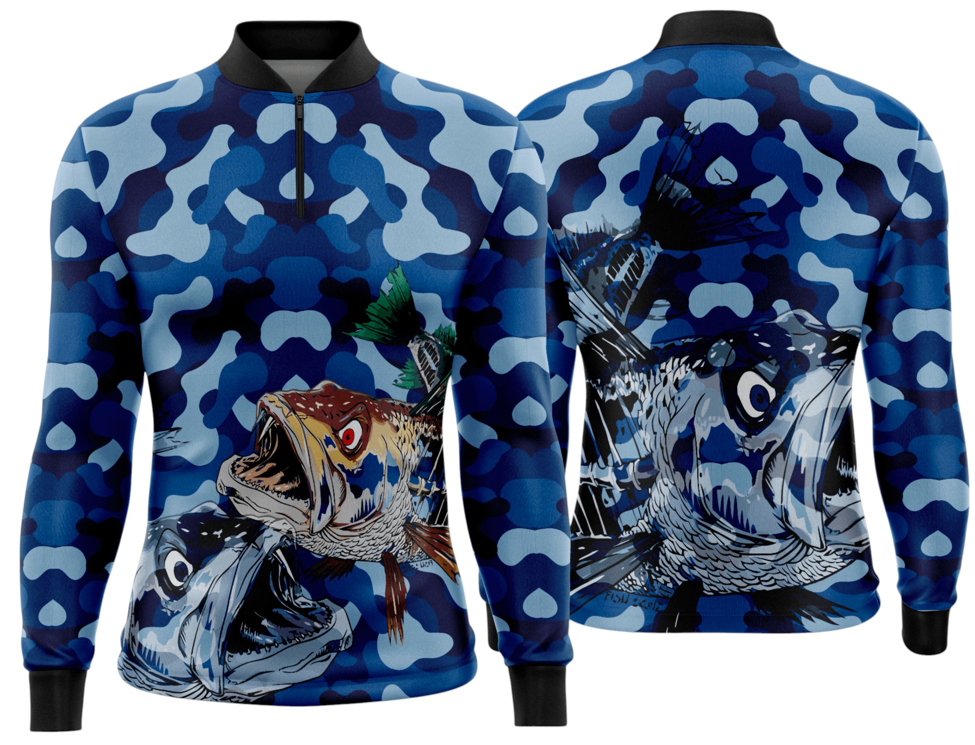 Arte estampa camisa Pesca-Mod-0253