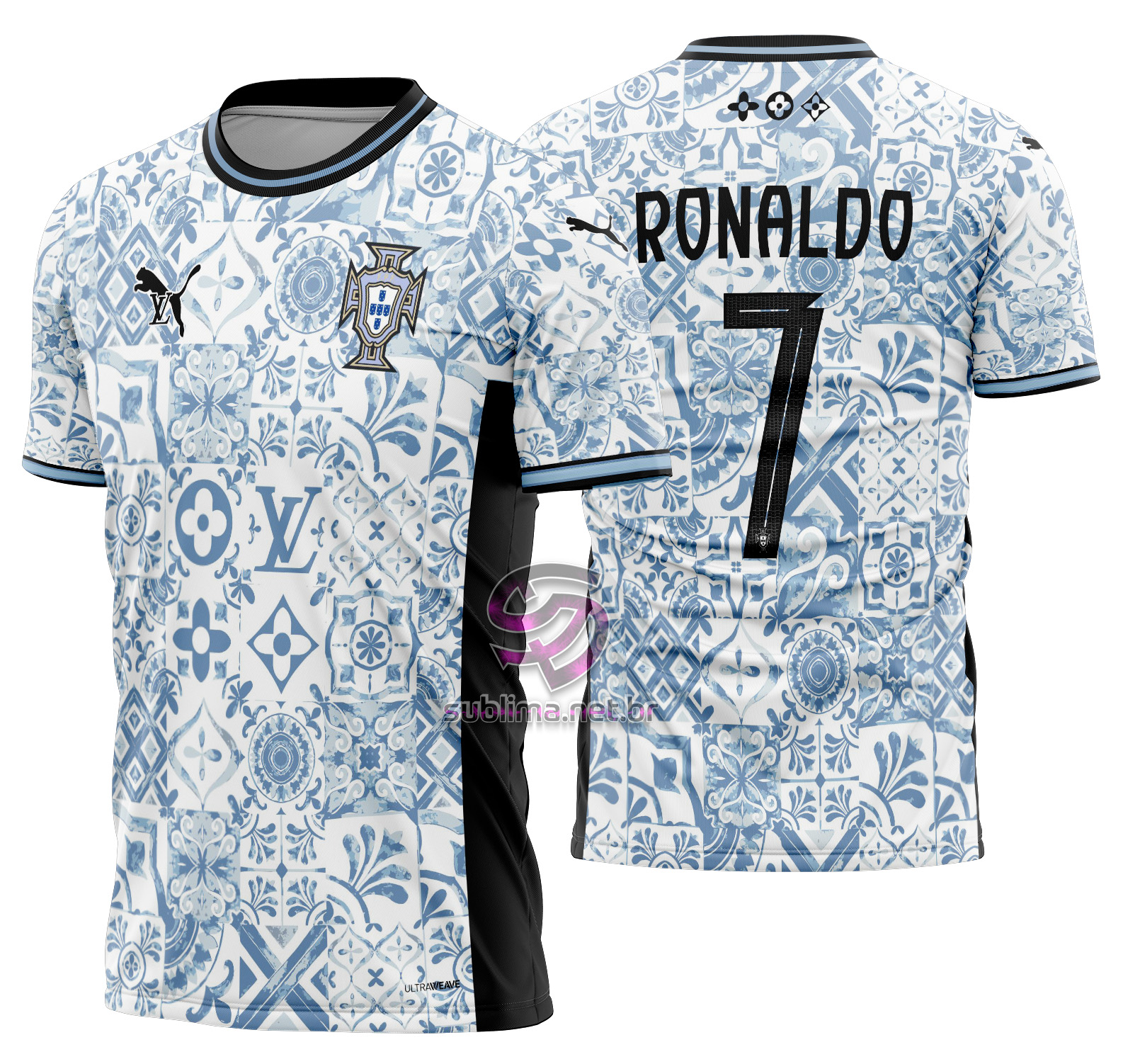 Arte Vetor Camisa Portugal LV Concept 2025