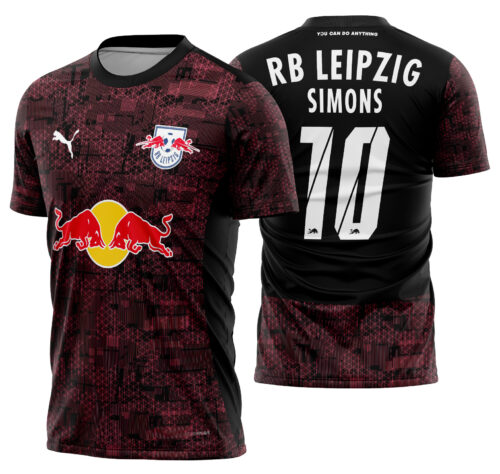 Arte Vetor Camisa RB Leipzig Terceira 2025-2026