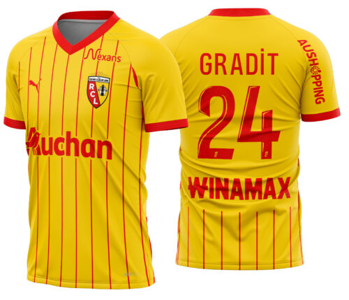 Arte Vetor Camisa RC Lens Local 2025-2026