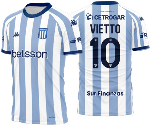 Arte vetor camisa Racing Club Local 2025