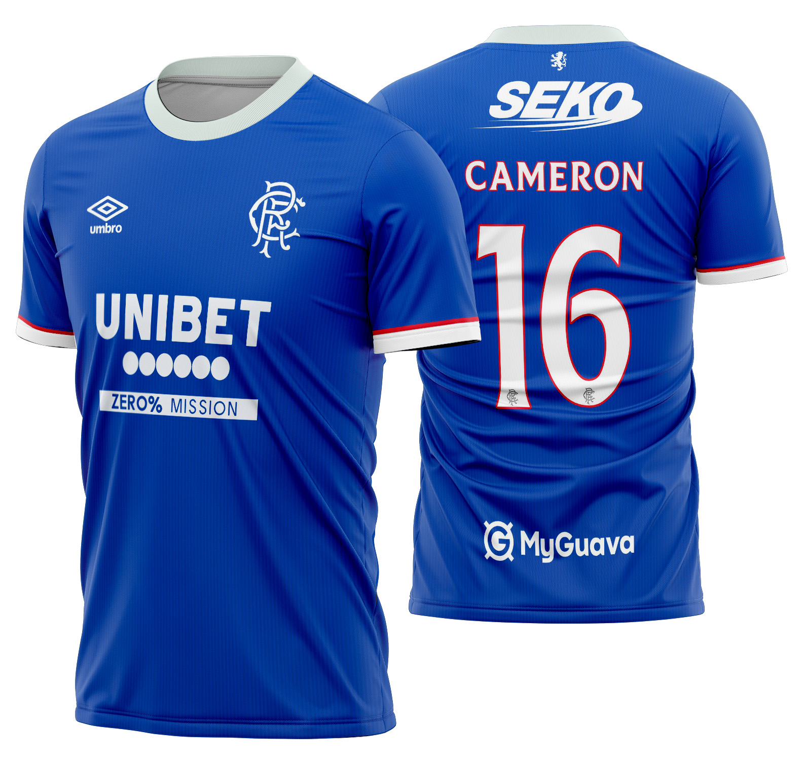 Arte Vetor Camisa Rangers FC Local 2025-2026