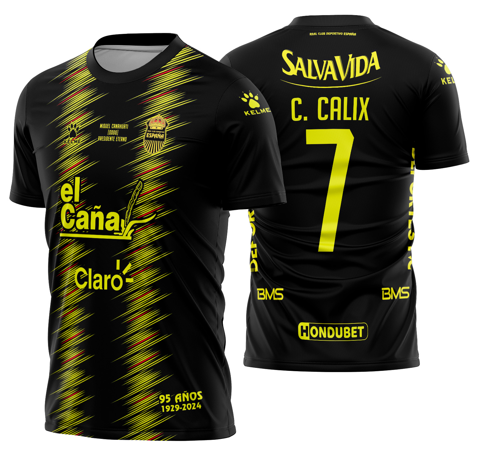 Arte vetor camisa Real España Visita 2024-2025