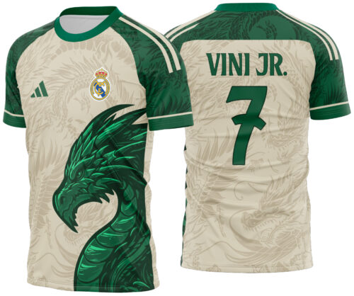 Arte Vetor Camisa Real Madrid Concept Dragão 2025