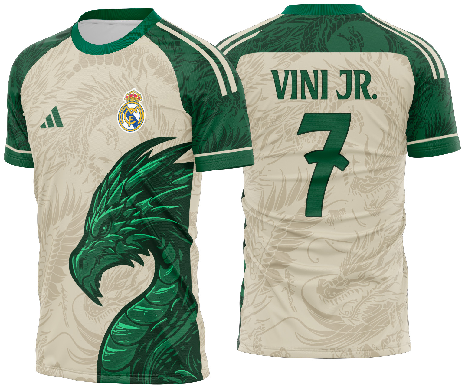 Arte Vetor Camisa Real Madrid Concept Dragão 2025