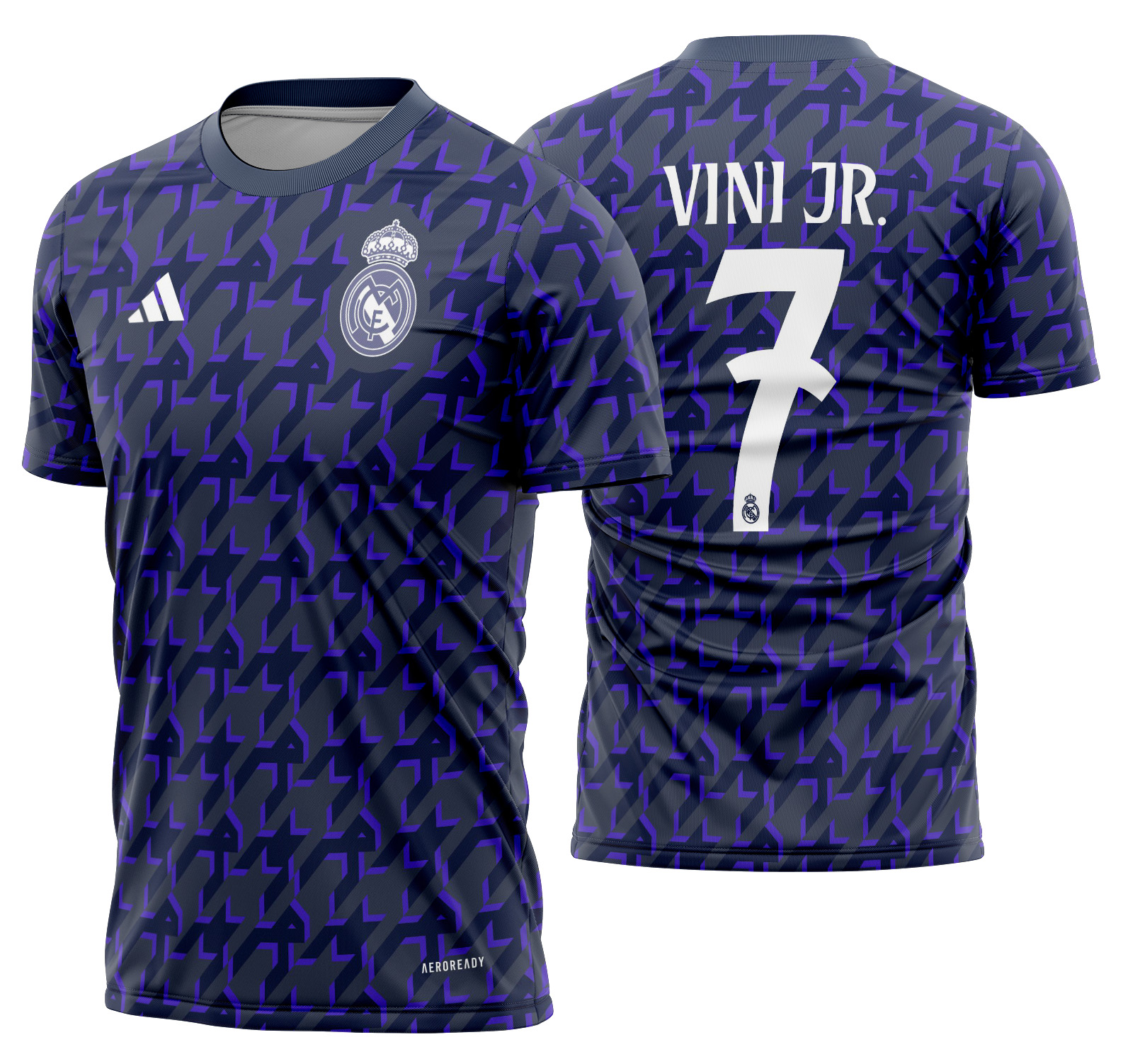 Arte vetor camisa Real Madrid Pré-jogo 2023-2024