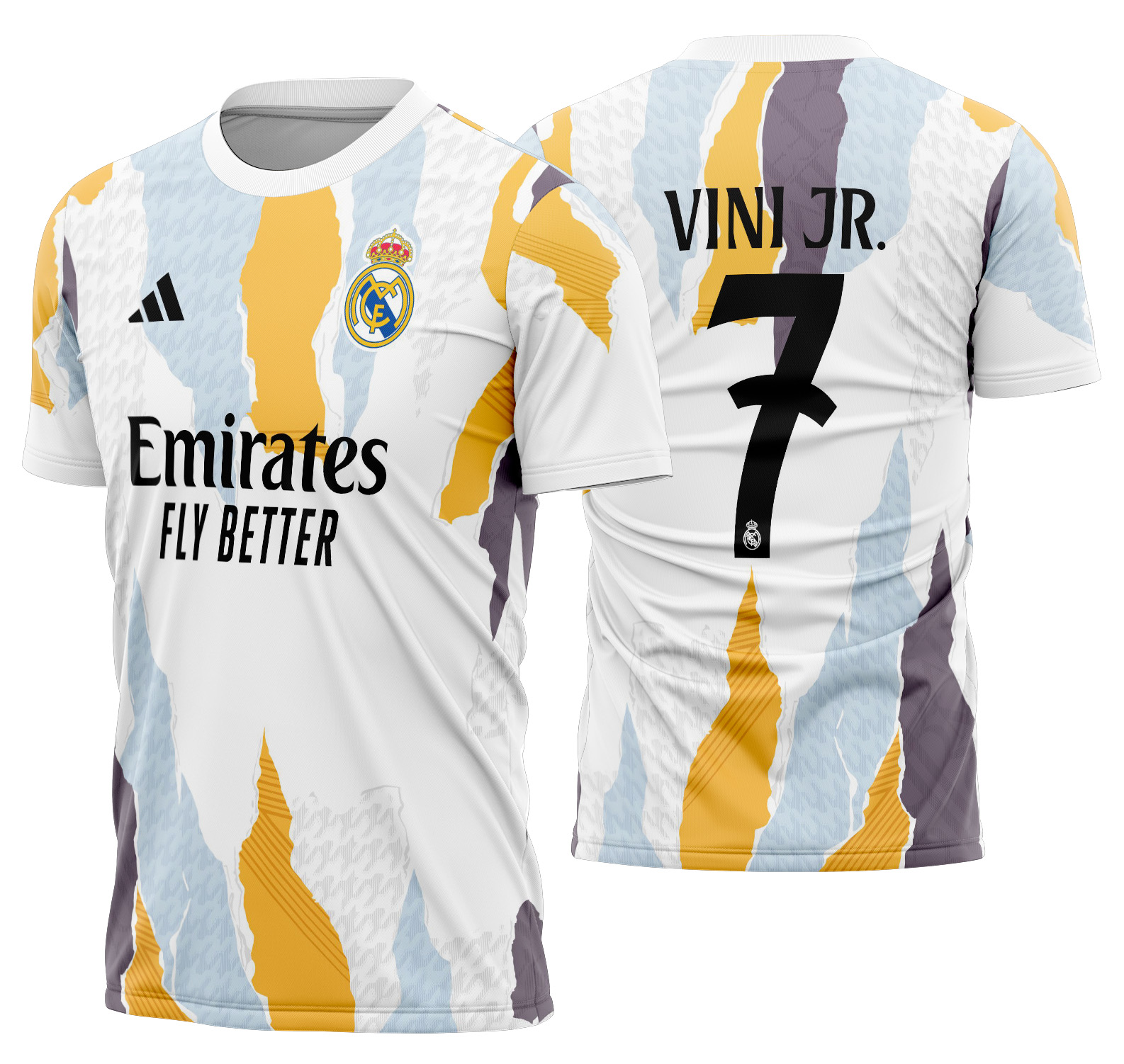 Arte vetor camisa Real Madrid Pré-jogo 2024-2025