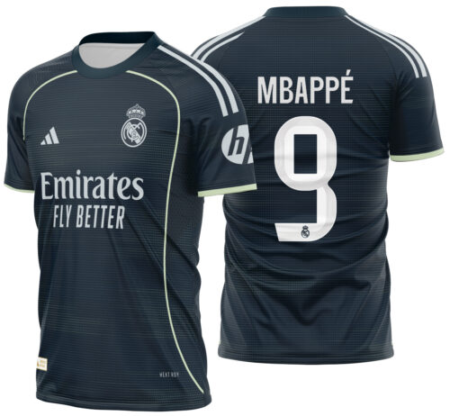 Arte Vetor Camisa Real Madrid Visita 2025-2026