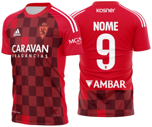 Arte vetor camisa Real Zaragoza Alternativa 2023-2024