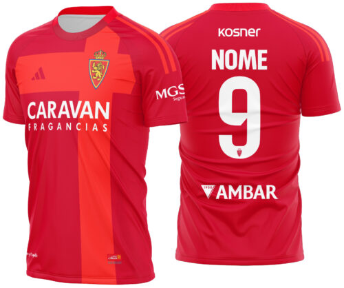 Arte vetor camisa Real Zaragoza Visita 2024-2025