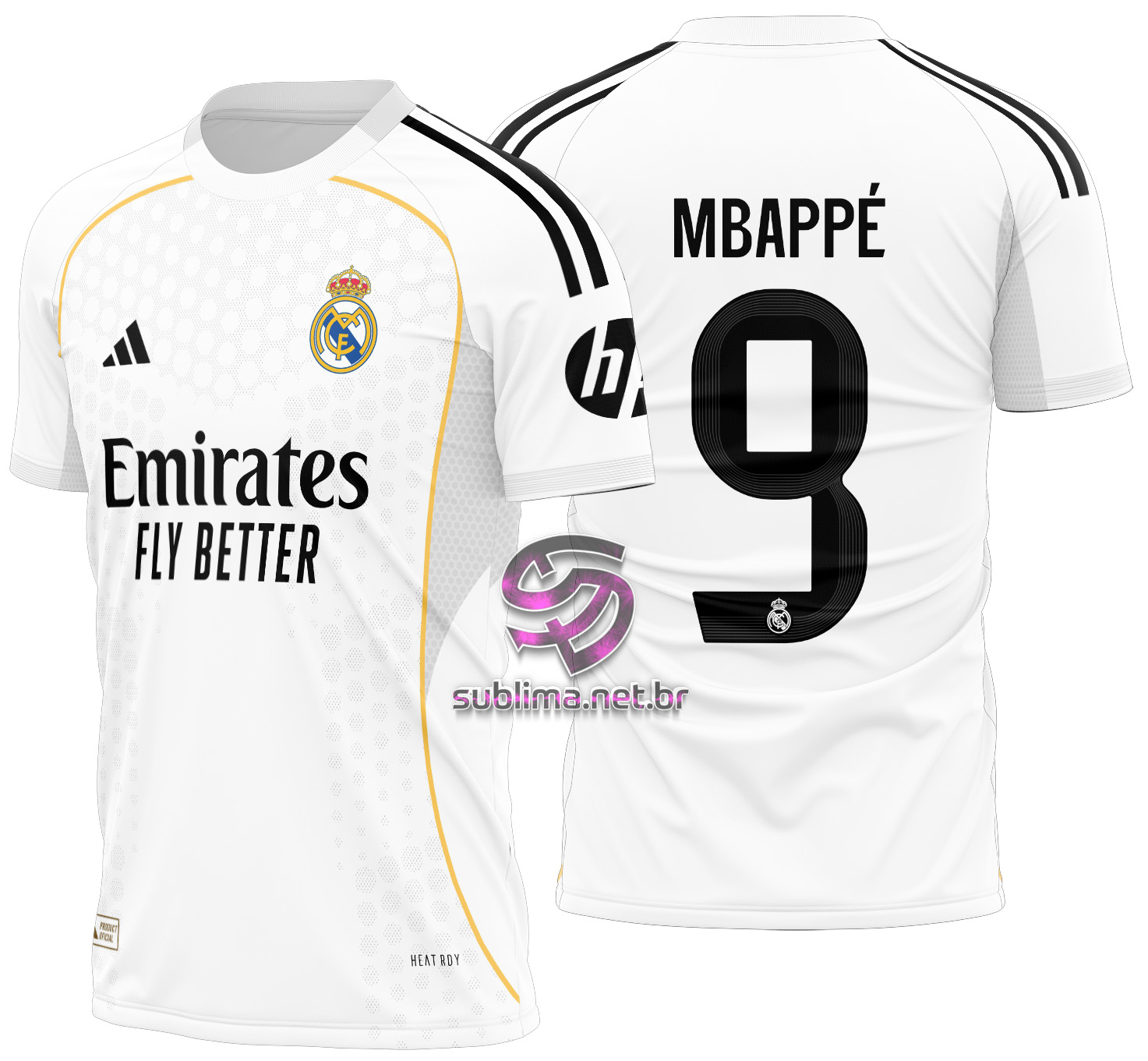 Arte vetor camisa Real Madrid Local 2025-2026