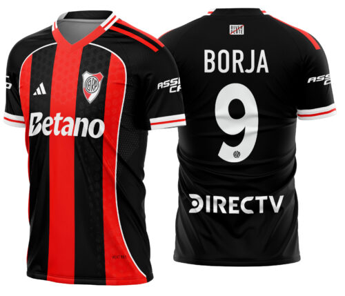 Arte Vetor Camisa River Plate Visita 2026