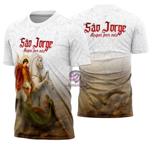Arte estampa camisa São Jorge Mod-4
