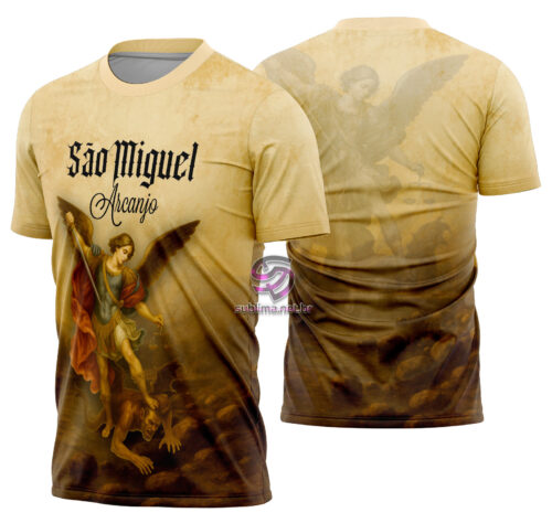 Arte estampa camisa São Miguel Arcanjo 2