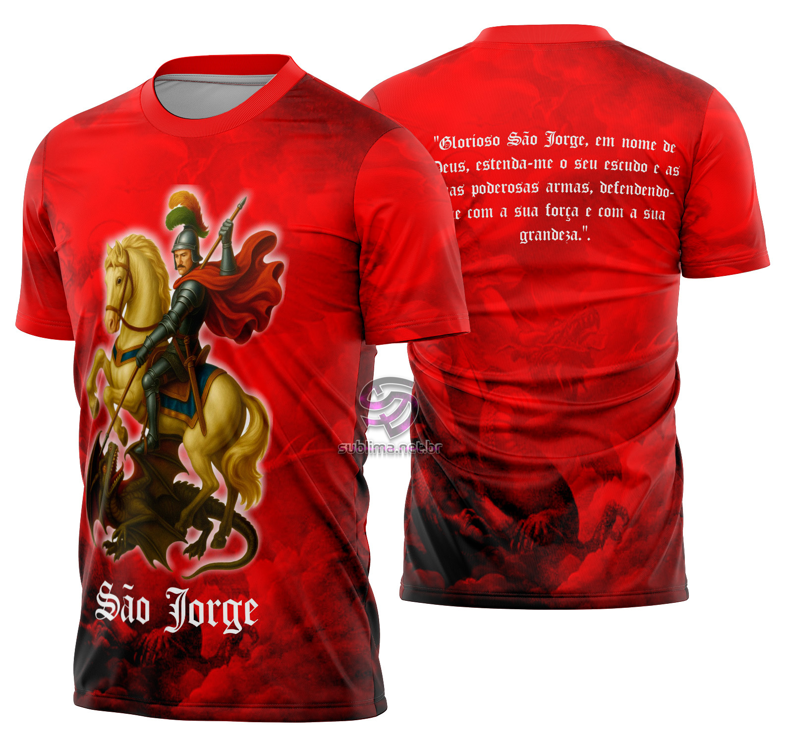 Arte vetor camisa São Jorge