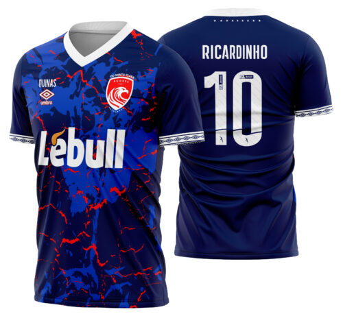 Arte Vetor Camisa Santa Clara Visita 2024-2025