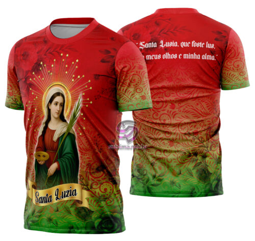 Arte vetor camisa Santa Luzia