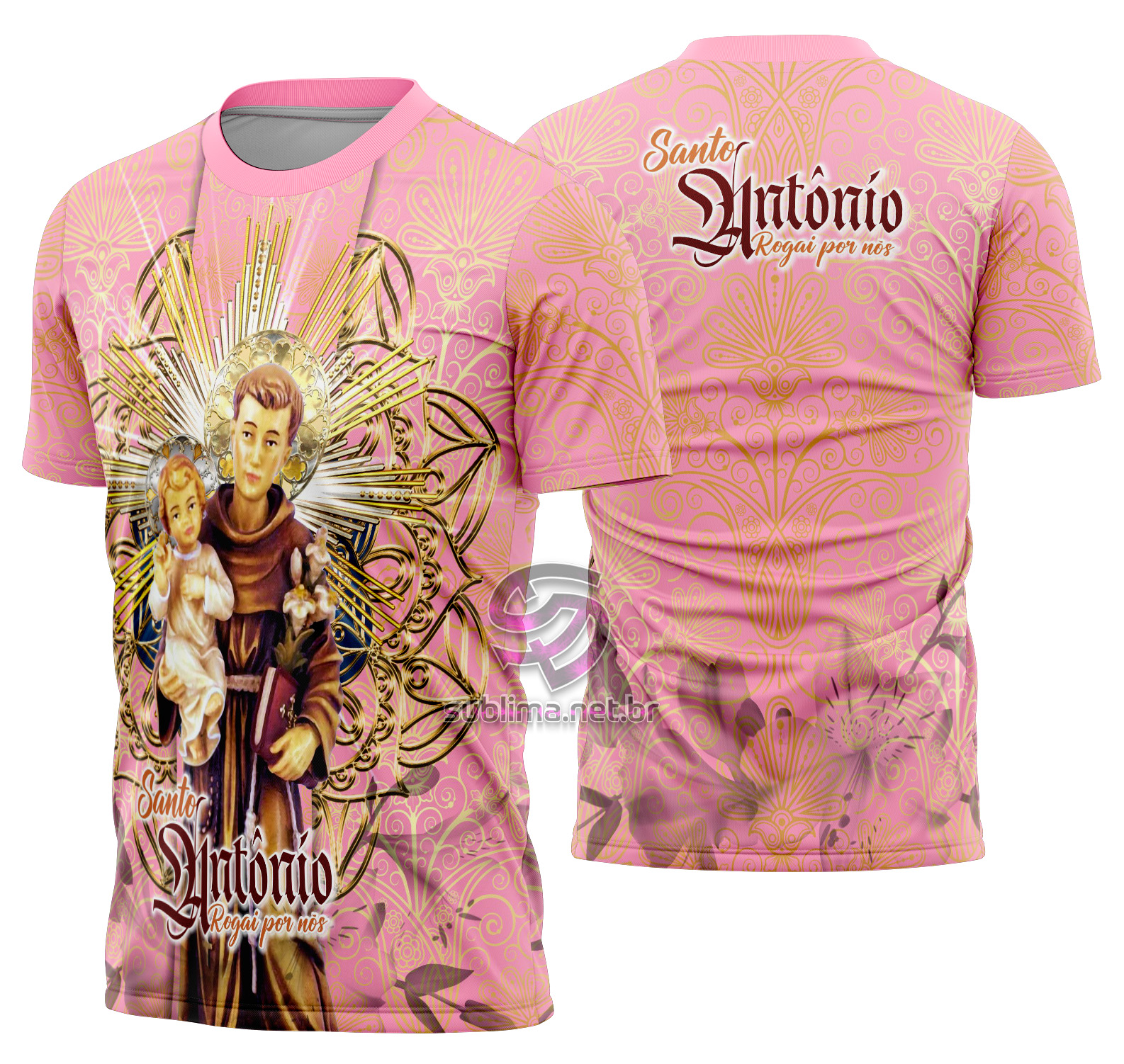 Arte vetor camisa Santo Antônio 5 SBM#SANT-ROS