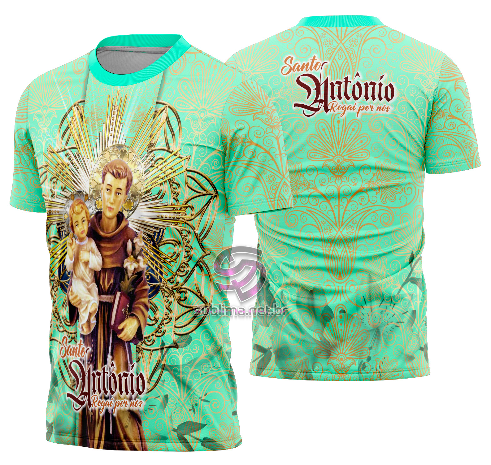 Arte vetor camisa Santo Antônio 6 SBM#SANT-VER
