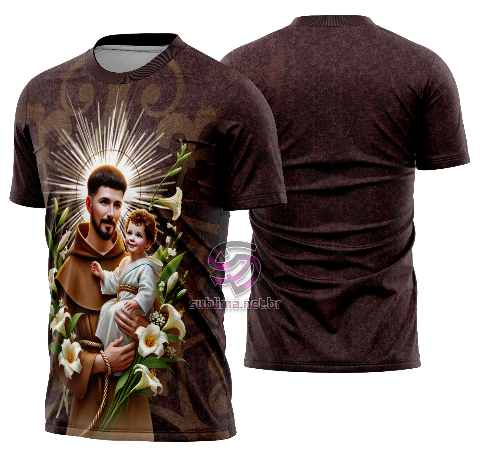 Arte estampa camisa Santo Antônio Mod-1