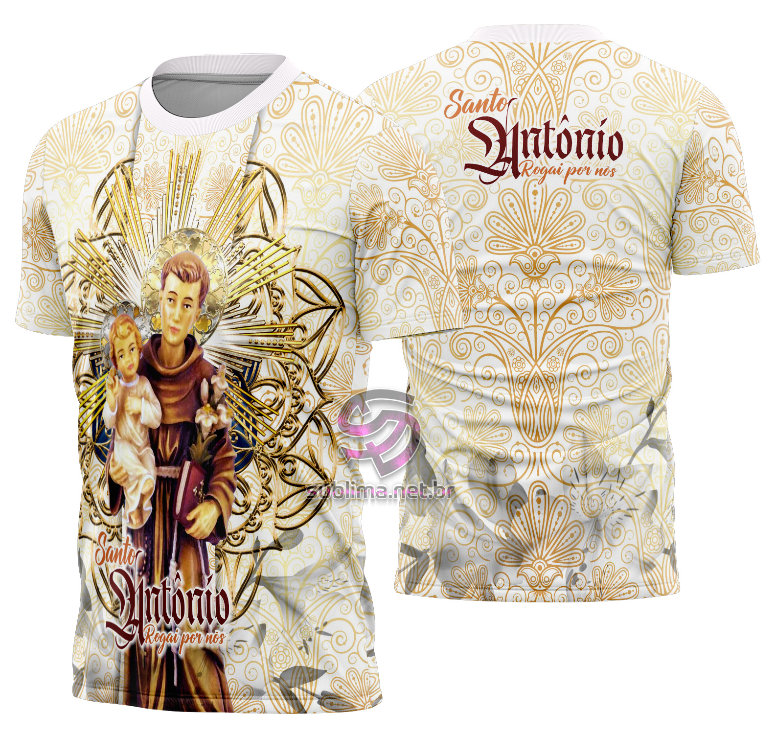 Arte vetor camisa Santo Antônio Mod-3 SBM#SATO-DOR