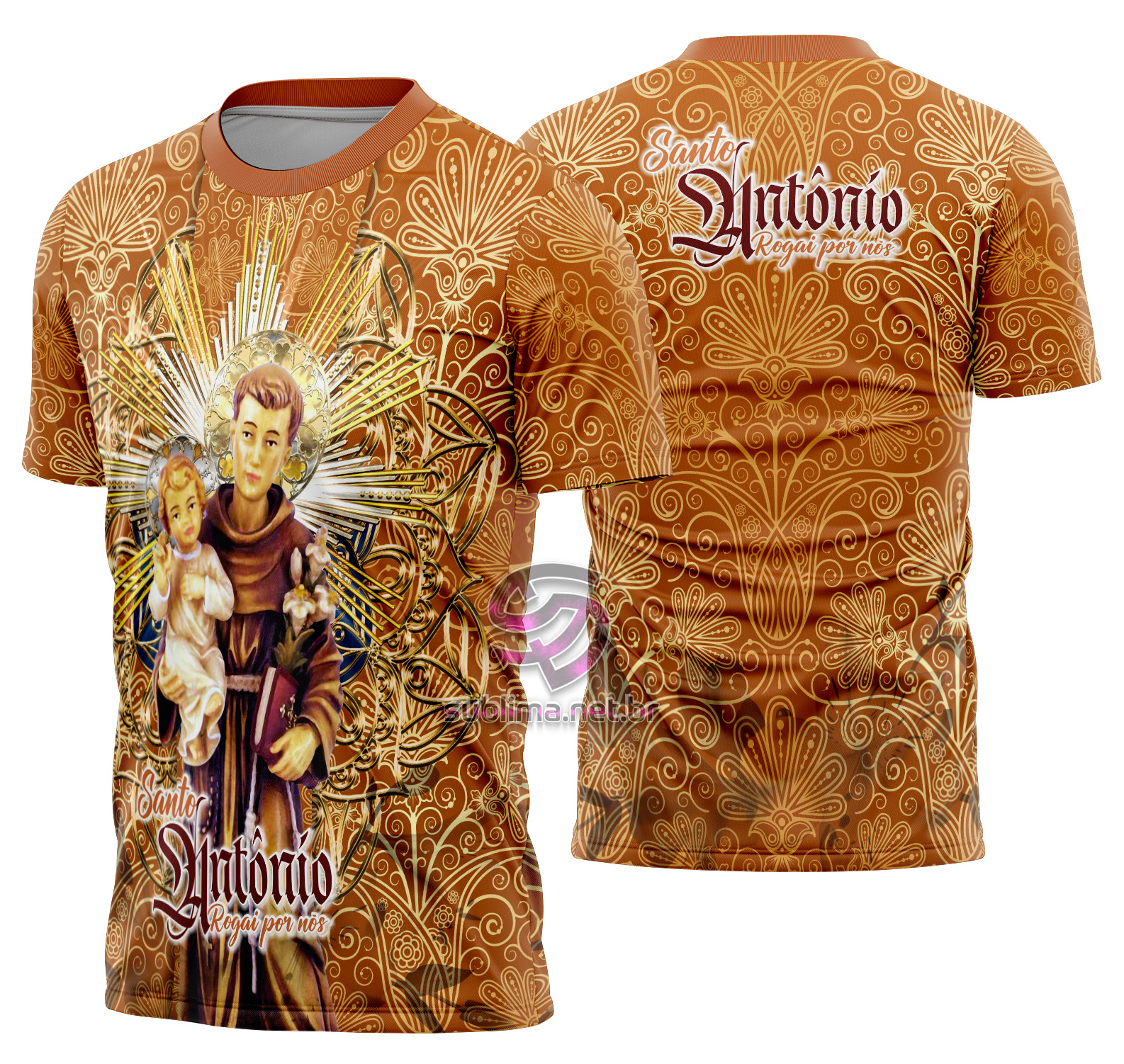 Arte vetor camisa Santo Antônio Mod-4 SBM@SANT-MAR